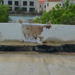 Verbrande autobanden Foto Extra Bonaire