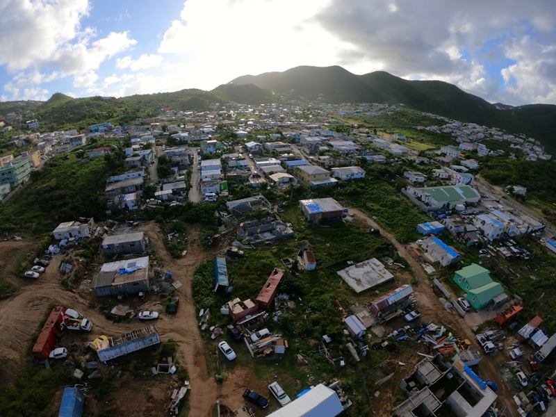 Lage inkomenswijken Sint-Maarten meeste moeilijkheden met wederopbouw na Irma