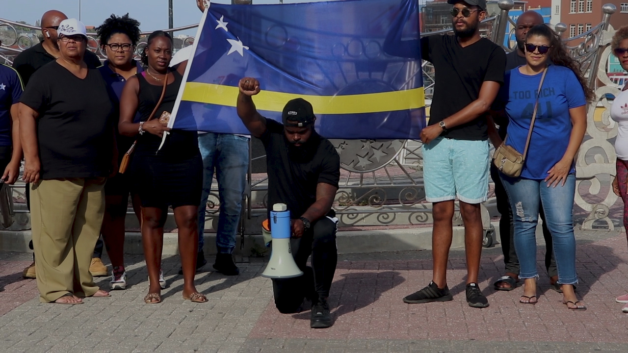 Ook op Curaçao Black Lives Matter demonstratie tegen racisme