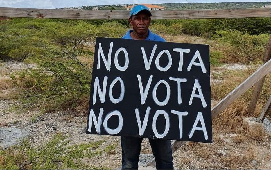 Activisten op Bonaire: ‘Ga niet stemmen op 15 maart!’