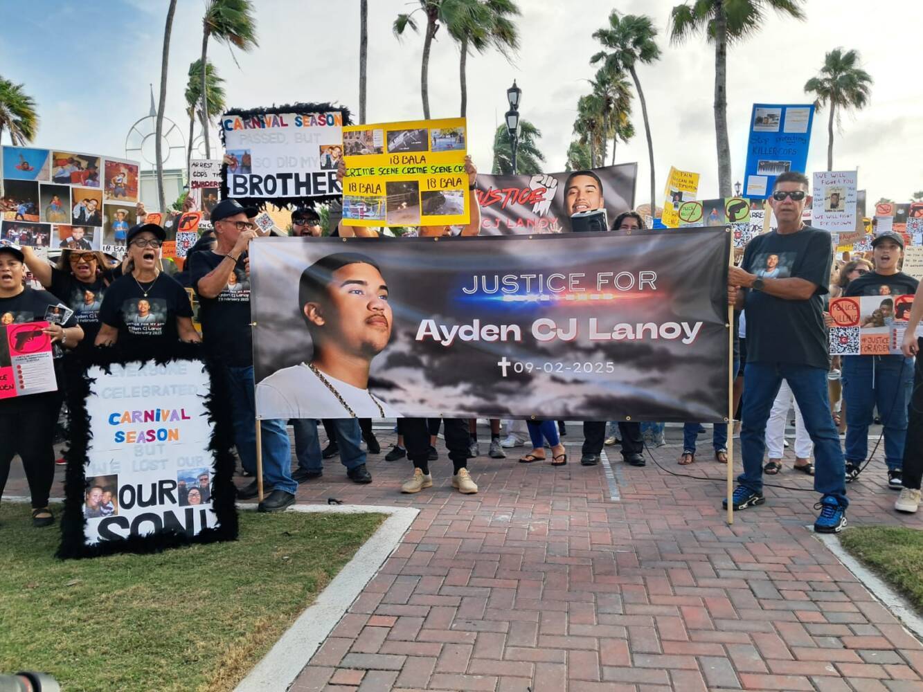 Arubanen protesteren tegen politiegeweld: ‘Gerechtigheid voor Ayden’