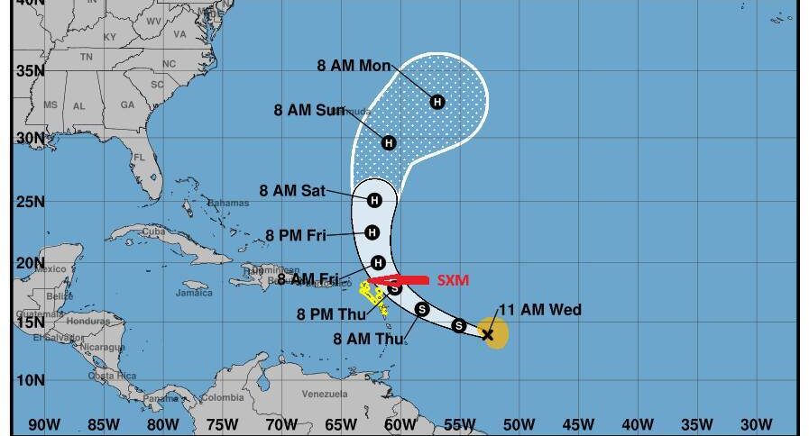 Bovenwinden kijken met vrees naar komst van tropische storm Jerry